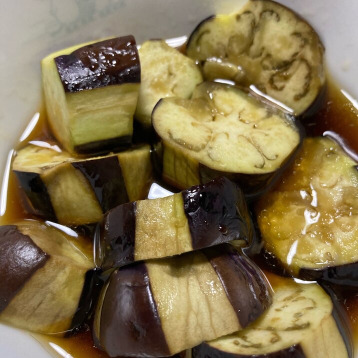 レンジでナスの煮浸し!